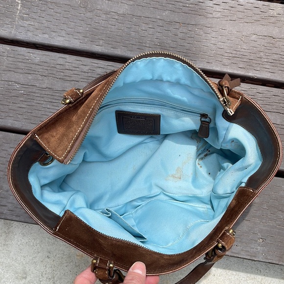 Coach Y2K Hampton Gallery suede tote - Picture 12 of 15